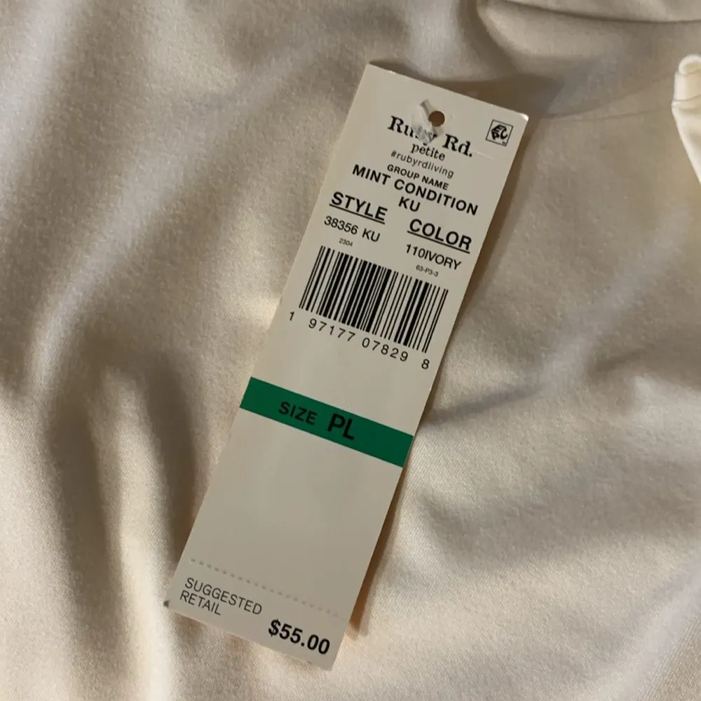 NWT . Size PL Cutout Jeweled Neckline Top - Image 16