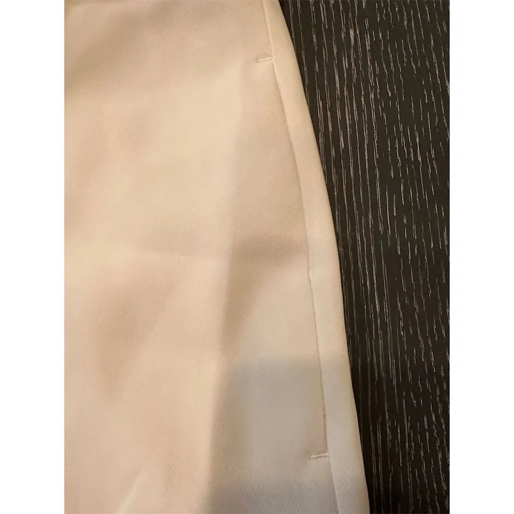 White House Black Market Women's Ivory Tapered Ankle Pants Size 16 - Image 12