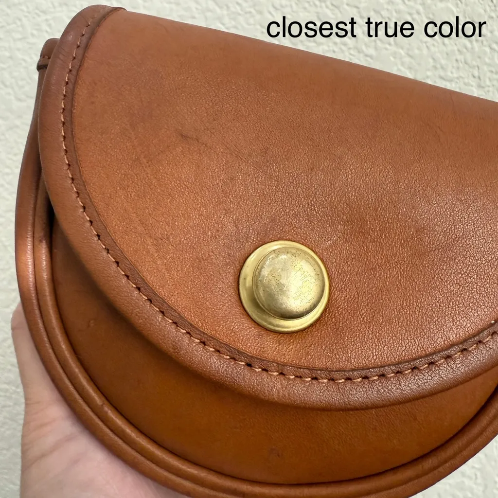 Vintage Y2K COACH 0997-328 British Tan Mini Belt Bag Spring Lock Mini Crossbody - Image 10