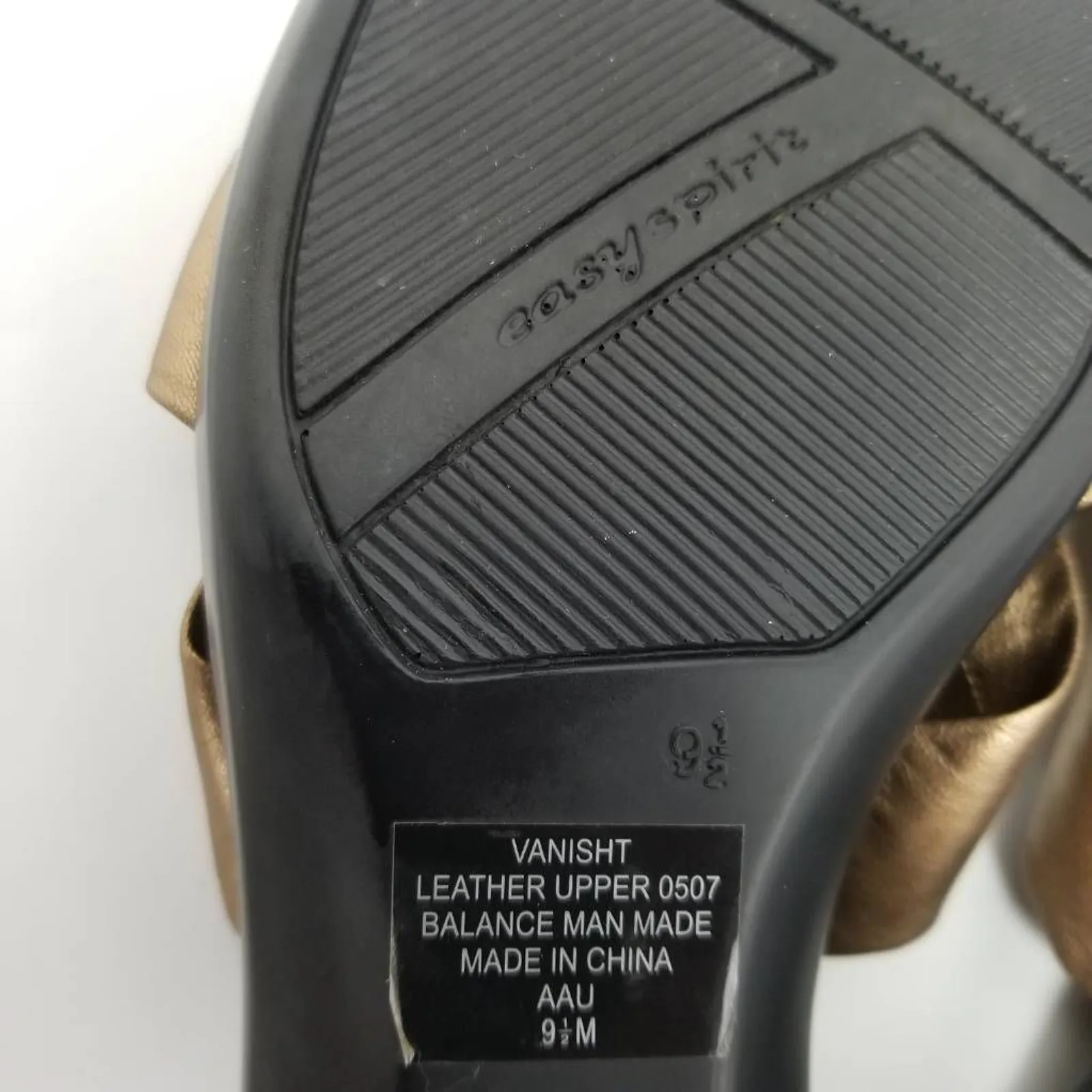 Easy Spirit Womens Vanisht Sandals Brown Leather Wedge Heels Slip Ons 9.5 M - Image 12