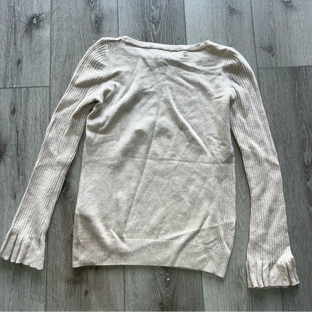 Banana Republic Filpucci Cashmere Merino Wool Cream Sweater S - Image 7