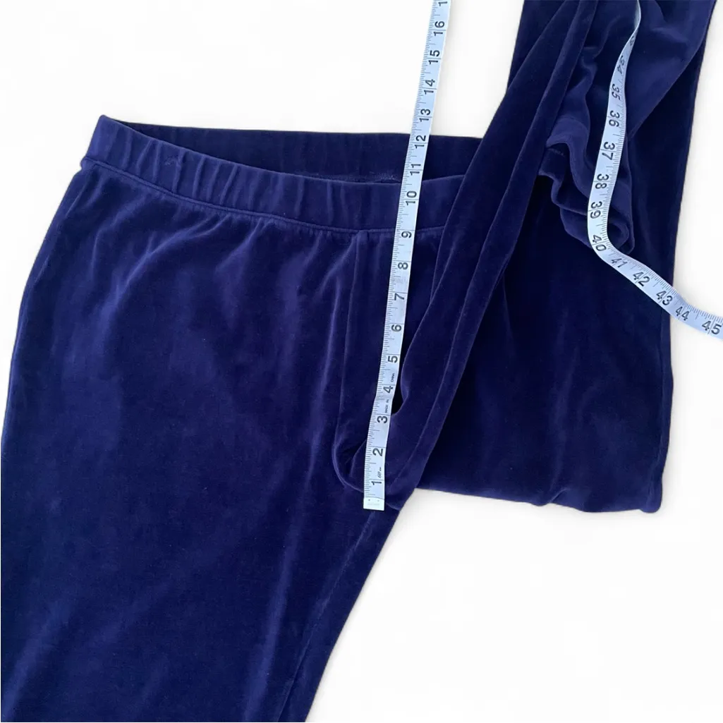 Zenergy by Chico's Navy blue velour tracksuit/Jacket and Pants Set.Size 2 - Image 7