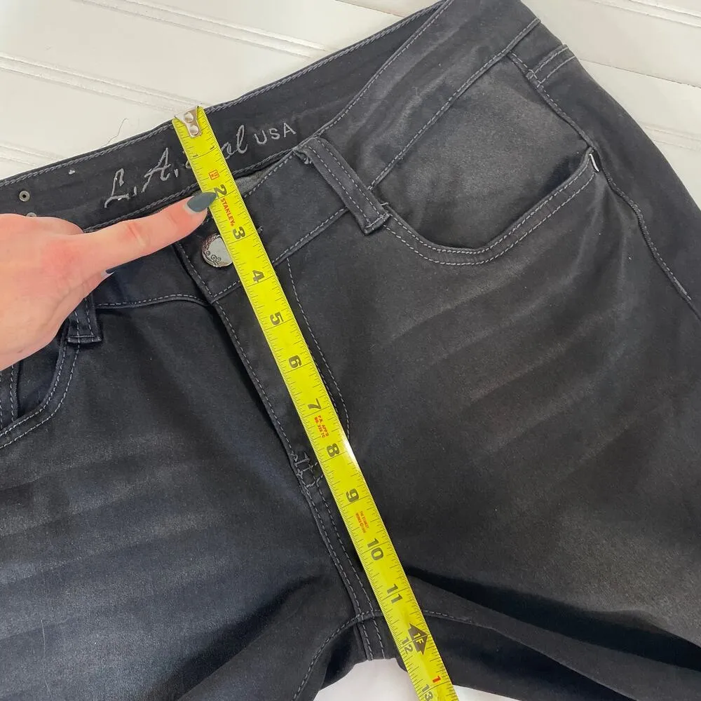 L.A. Idol USA & Kim Gravel Womens Mid Rise Jeans and Pullover Hoodie Size L & 13 Black Size L - Image 10