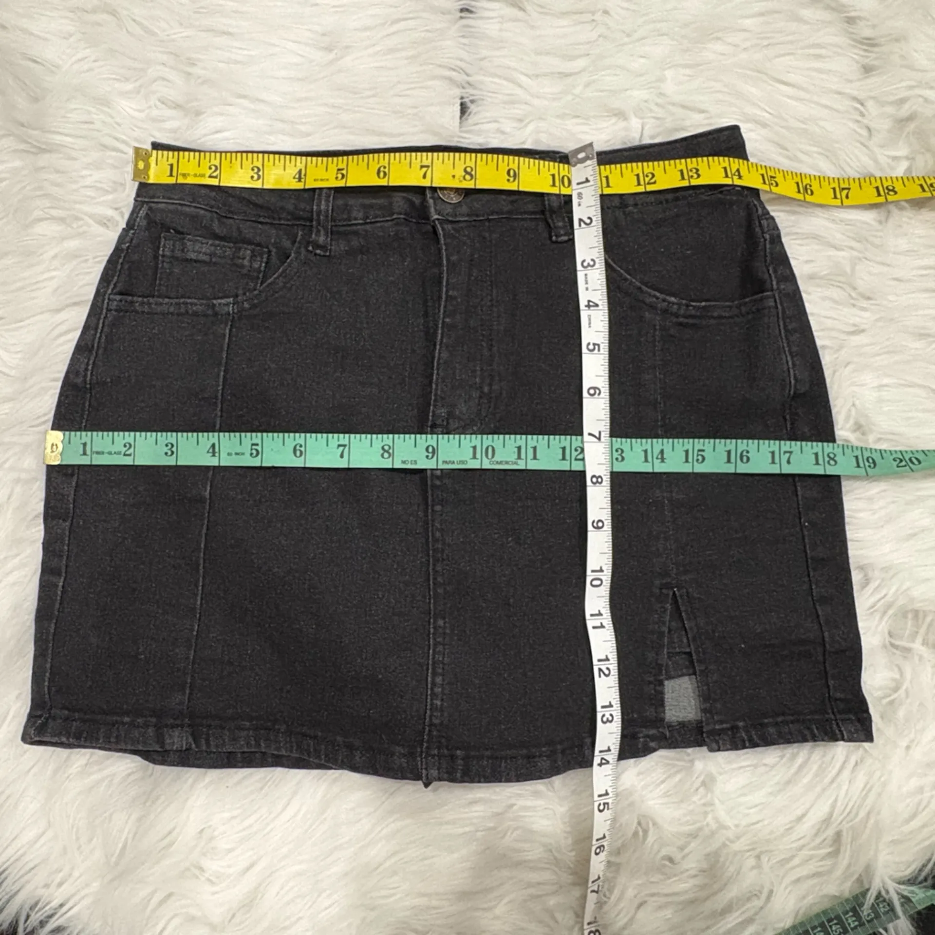 Denim Skort Black Size M - Image 3