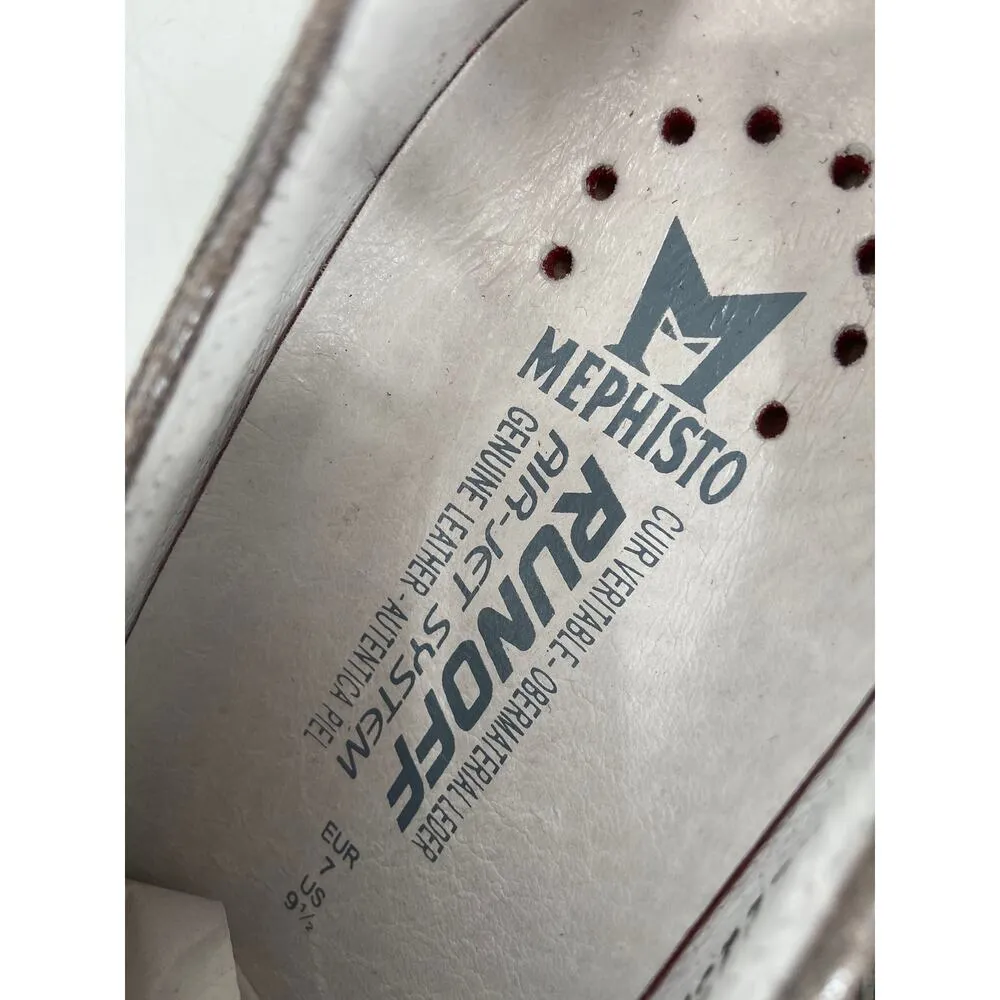 Mephisto Yael Runoff Metallic Silver Lace Up Soft - Image 7