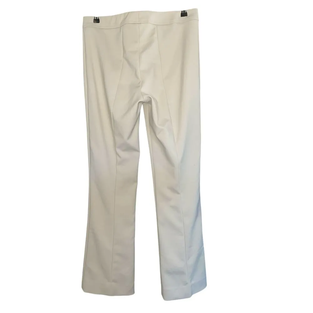 QL2 Monet Cream Flat Front Tailored Dress Pants size US6 - Image 3