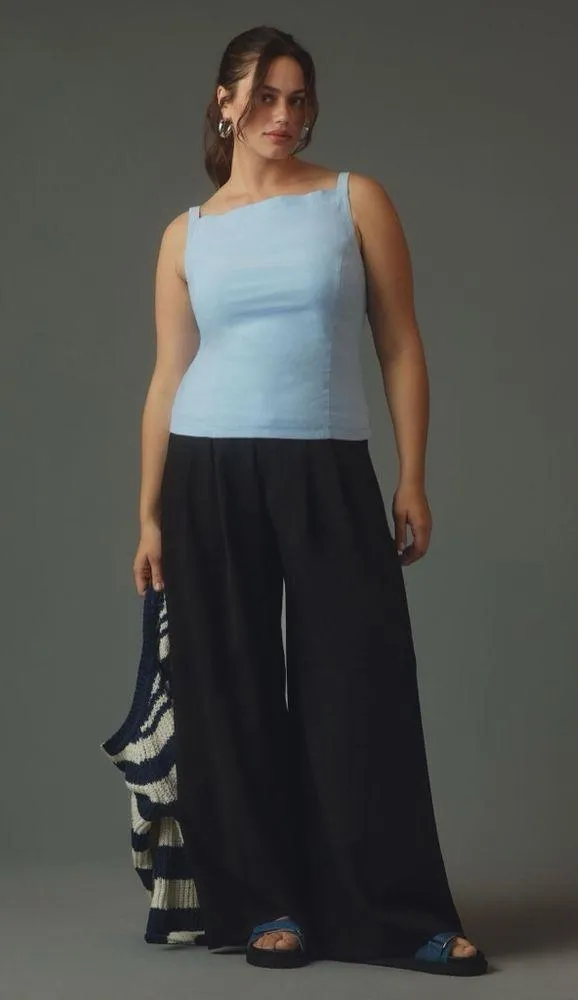 NWT MAEVE by Anthropologie Light Blue Women's Top *flaw noted* - Image 5