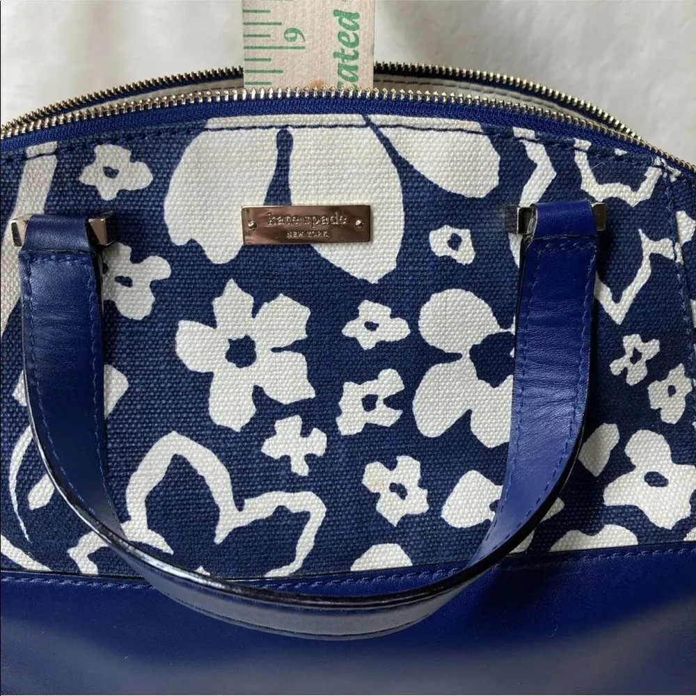 Kate Spade Charlotte Street Fabric Sloan Floral French Navy Shoulder Bag‎ - Image 5