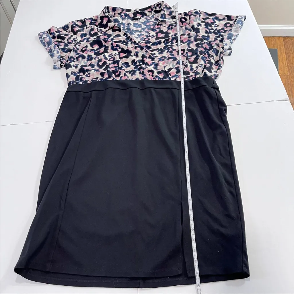 Torrid Black Floral Ponte Studio Crepe Short Sleeve Bodycon Dress 3X‎ - Image 11