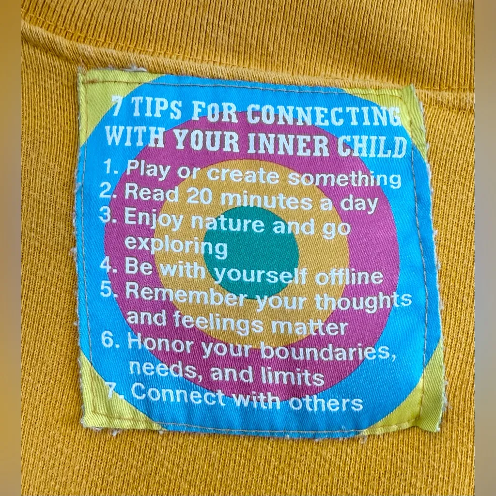 Lonely Ghost Elementary Heavyweight Crewneck Sweatshirt Mustard XL Rare Color - Image 3