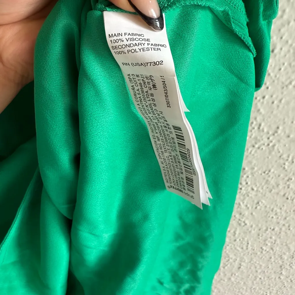 Zara Vibrant Green Tank Top Size S - Image 7