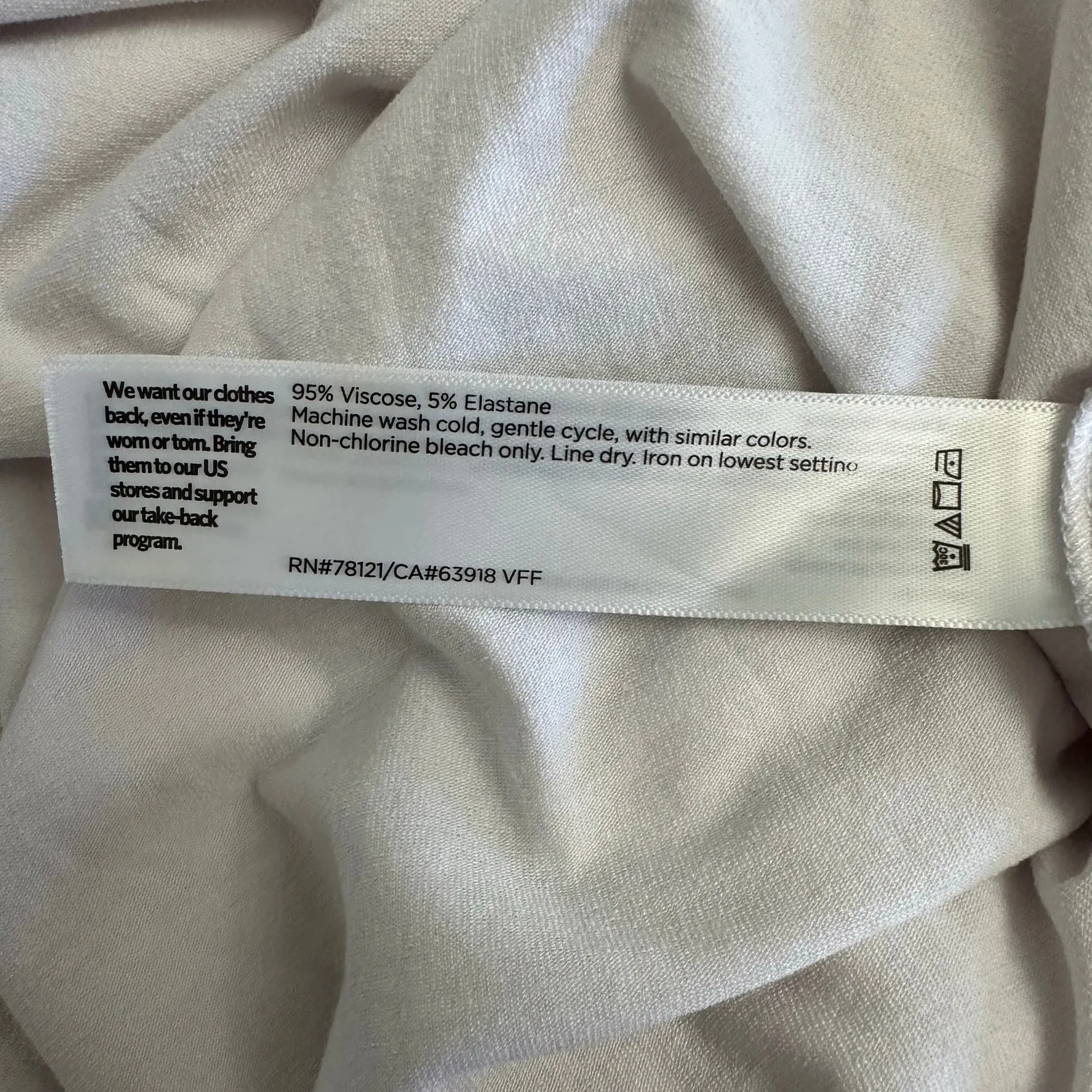 Eileen Fisher Women’s White Top S Boatneck 3/4‎ Sleeve Stretch Jersey Knit - Image 7