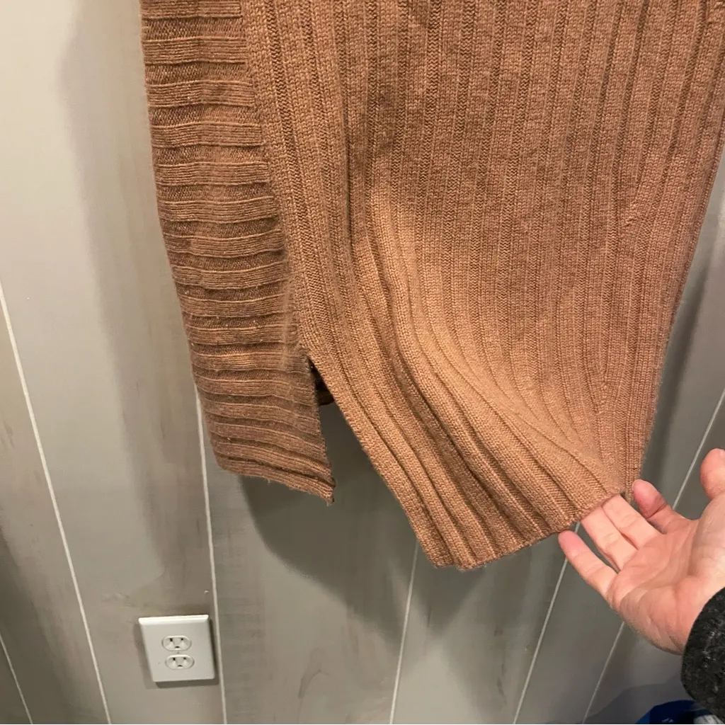 Cute Vince pink blush cashmere blend asymmetrical weave sleeveless sweater soft - Image 5