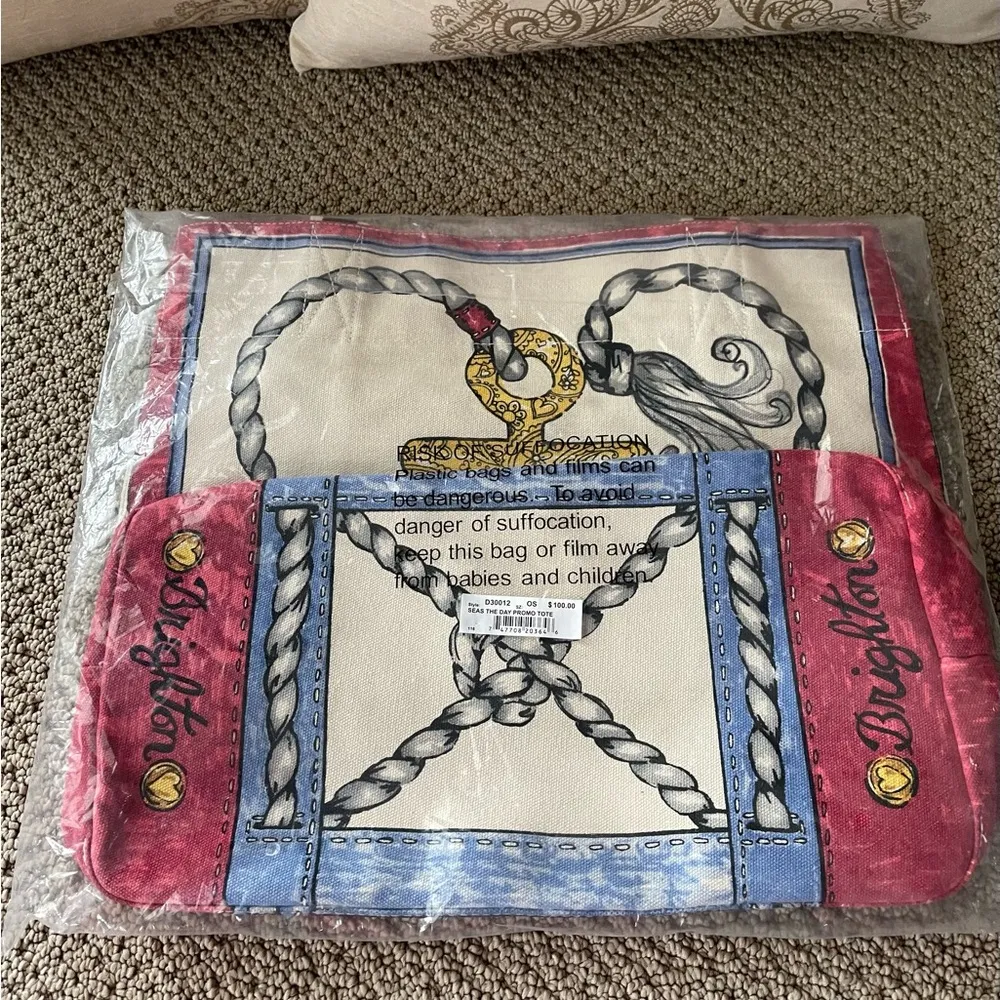 Brighton Seas the Day Canvass Tote NWT - Image 3