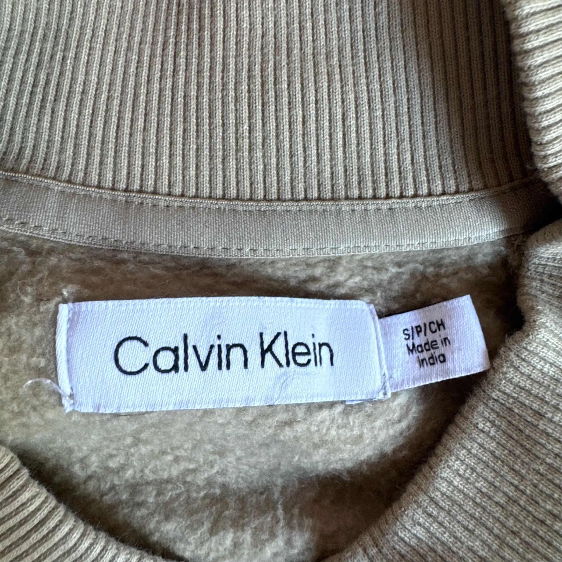Calvin Klein Khaki Brown Zip Up Cotton Jacket  - Image 5