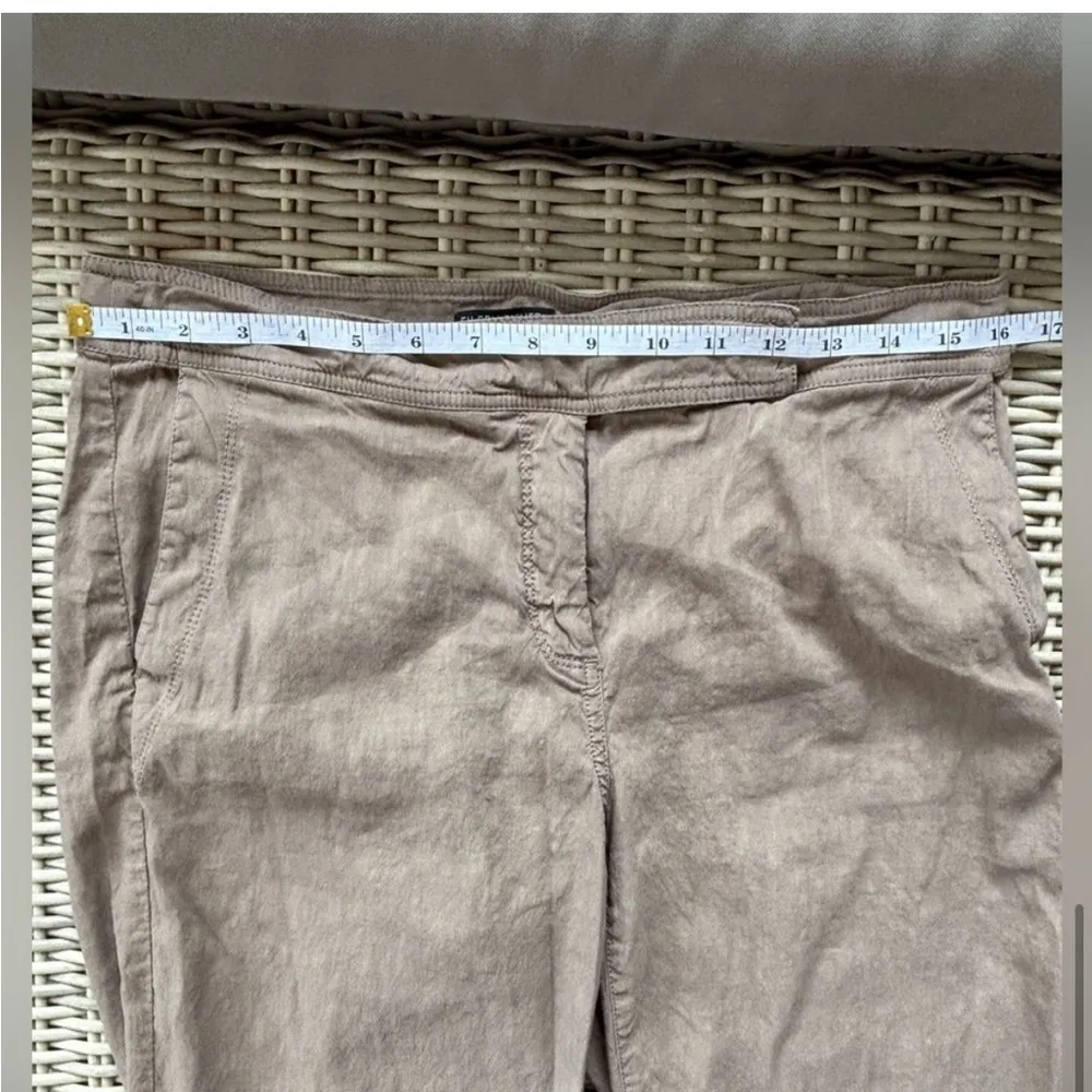 Eileen Fisher Organic Linen Tapered Pant size 10 work holiday athleisure outdoor - Image 6