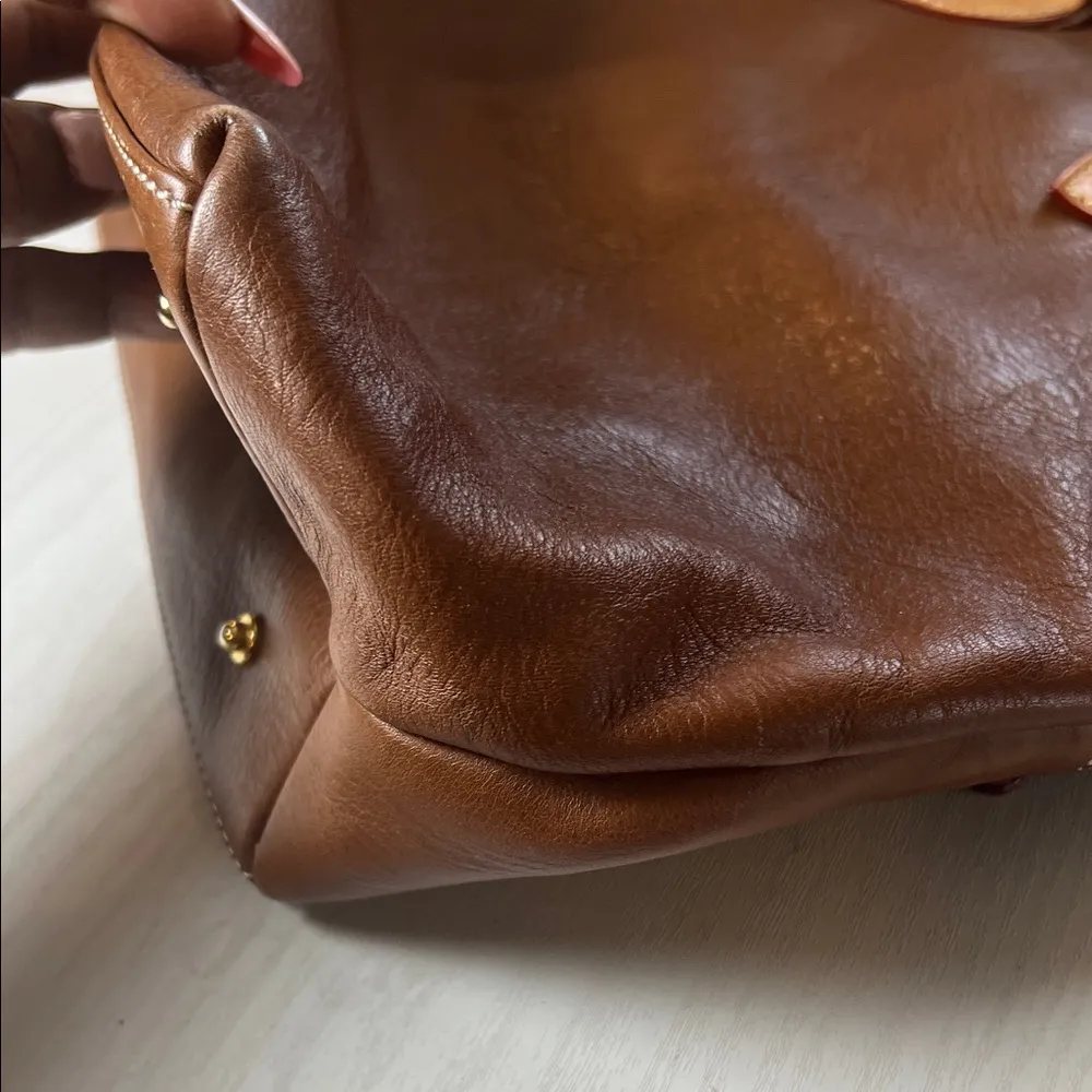 Dooney & Bourke Chestnut Leather Tote - Image 6