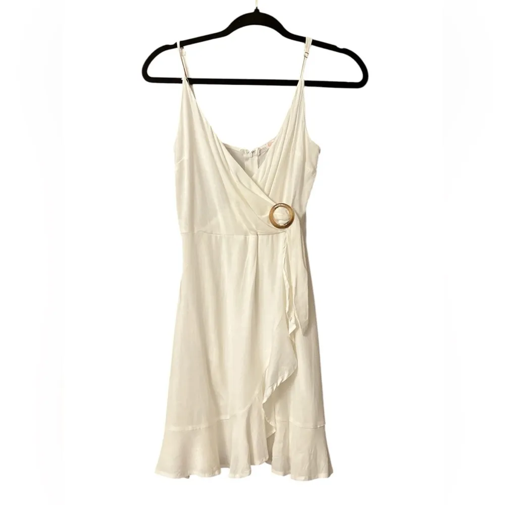 Gianni Bini white wrap mini dress nwt - Image 3