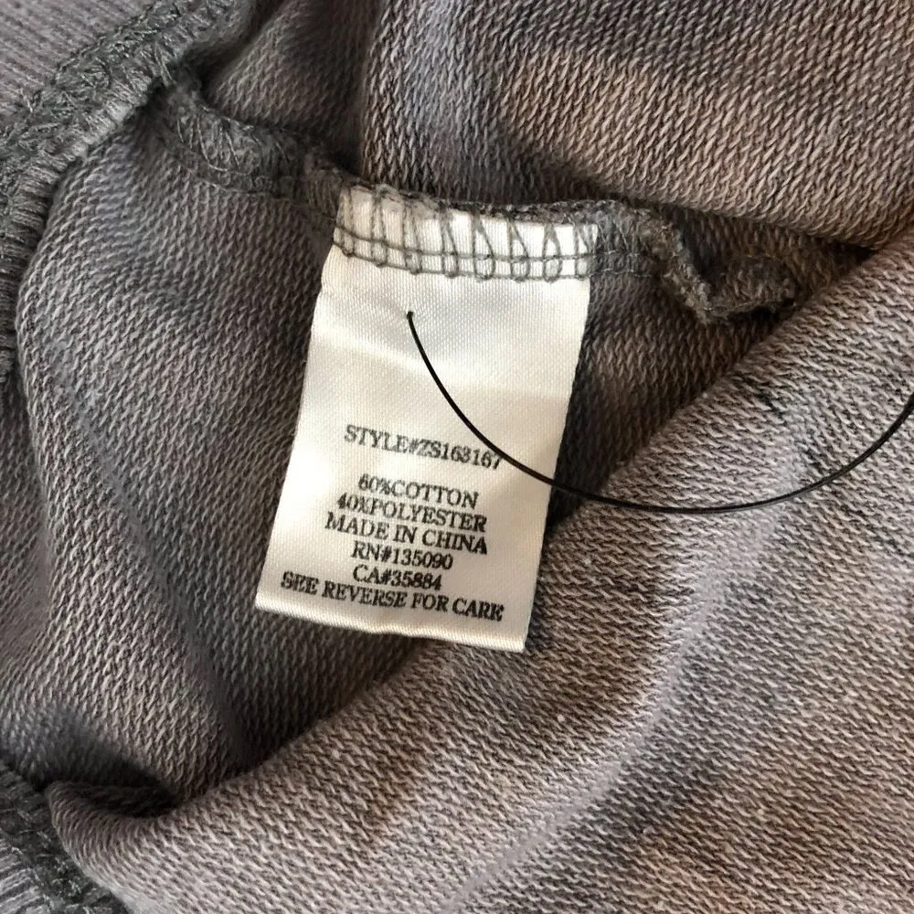 Z Supply Womens Lounge Shorts French Terry Pockets Camouflage Gray XS - Image 4