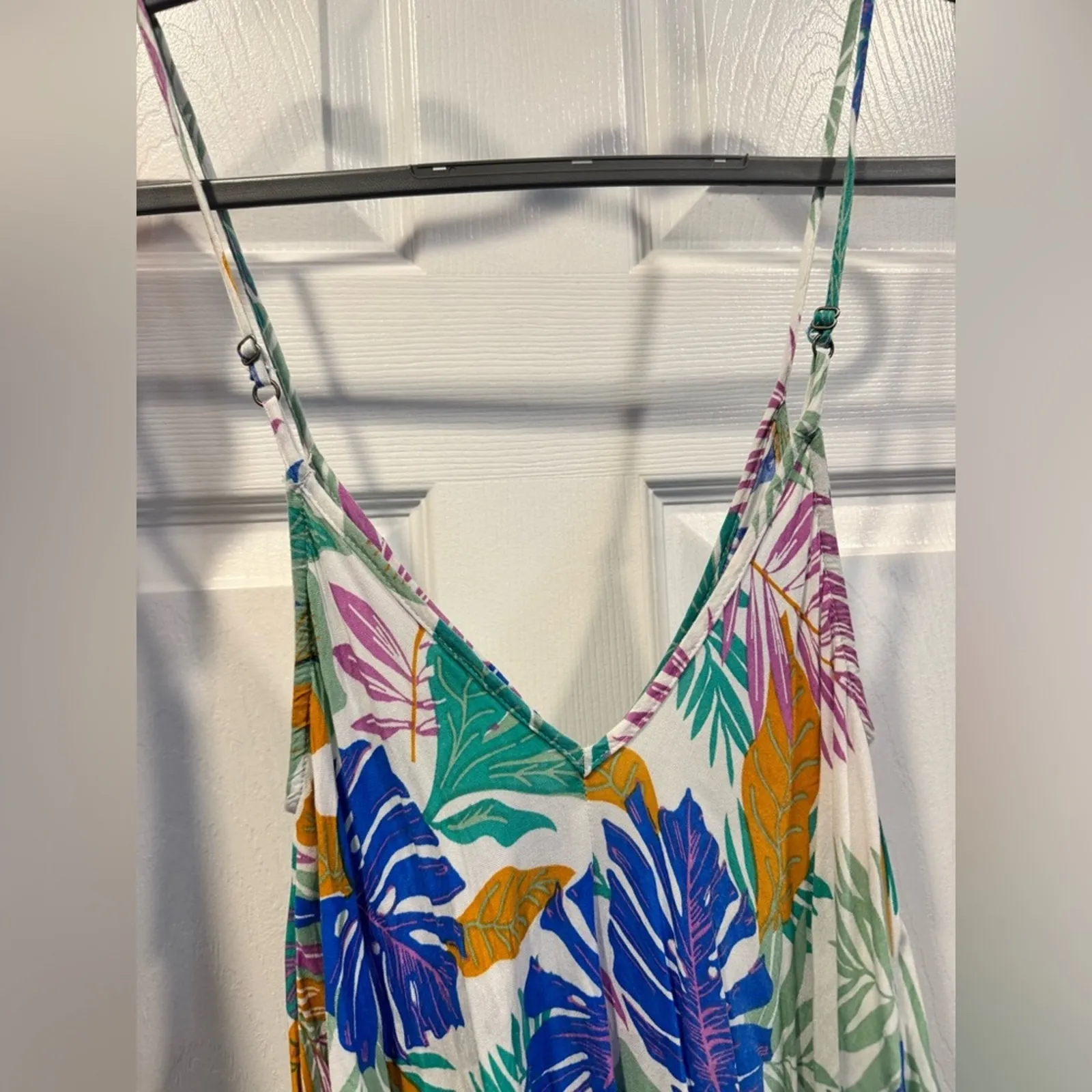 Goa Beachwear Dress / swim/beach cover up / tropical print / size large / NWOT - Image 6