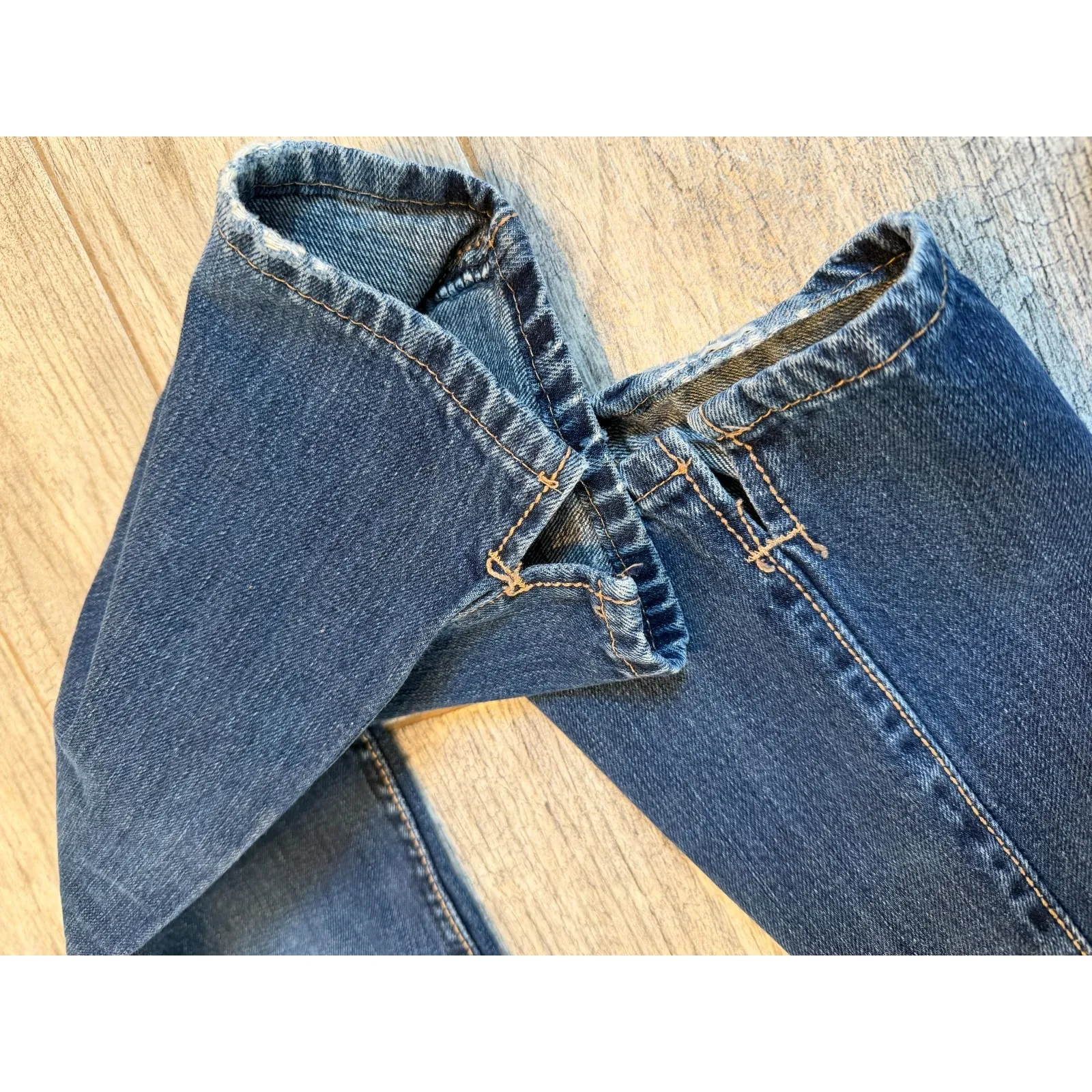 Qbaby Denim Jeans size 7 / 8 x 36 q-baby Western boot bootcut jean WRC10ON Rodeo - Image 8