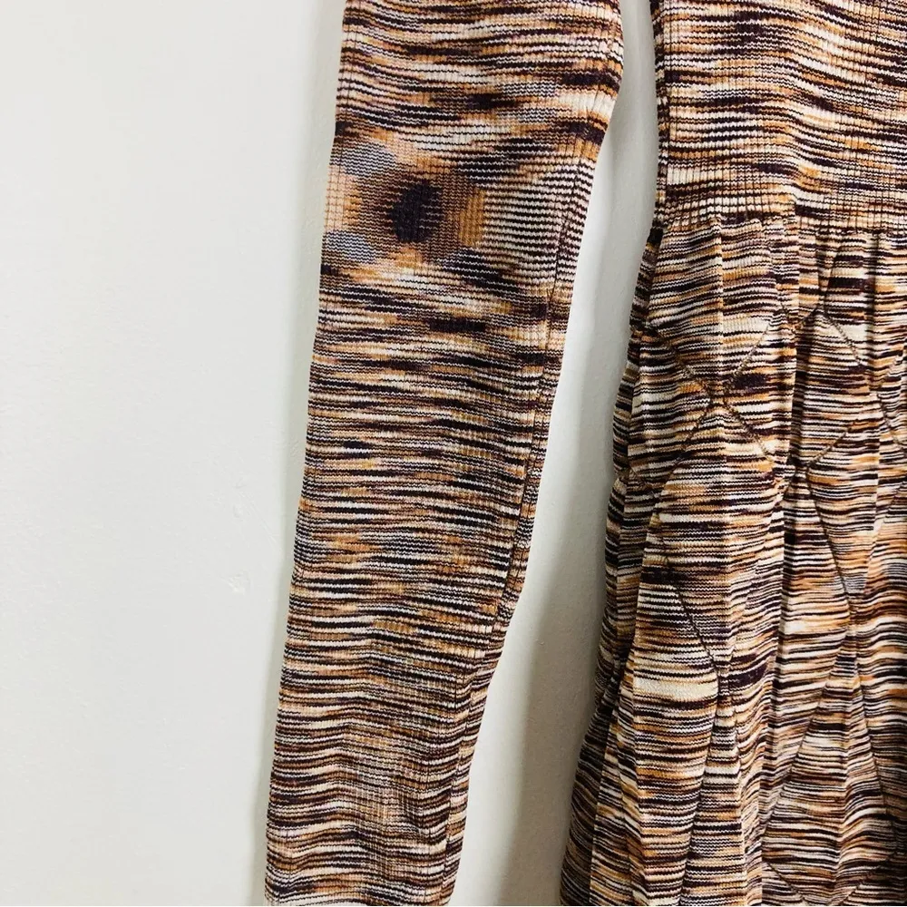 Jonathan Simkhai “Selena” ribbed knit brown sweetheart neck mini dress. Small - Image 7