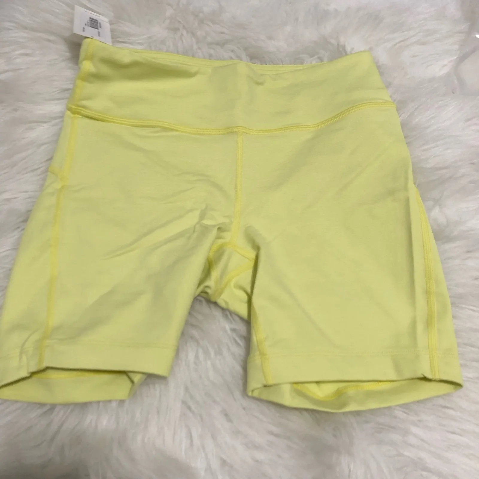 Outdoor Voices‎ Women's Biker Short Sz Small Lime Green Elastic Waist Activewear - Image 11