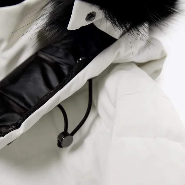 ski puffer jacket skiing coat feathers down fitted winter coat - Image 10