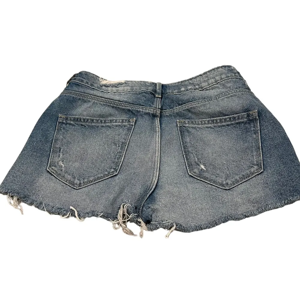 H&M X Coachella Distressed Tribal Fringe Shorts - Image 2