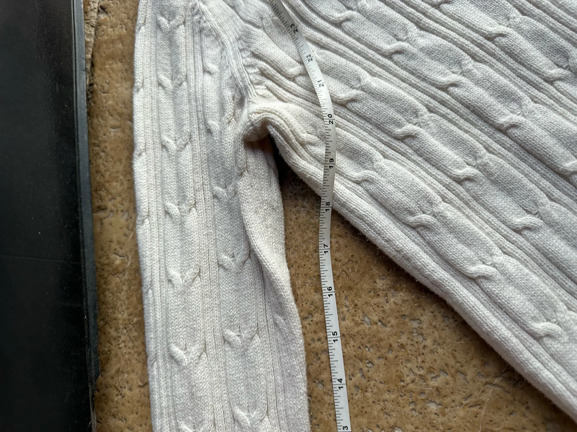 ✨vintage white cable knit sweater  - Image 5