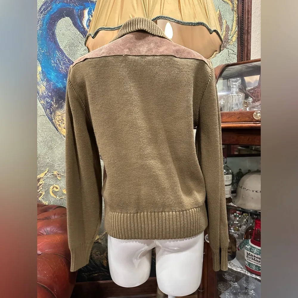 C and A Brown Suede Women's Jacket Tan Size L - Image 2