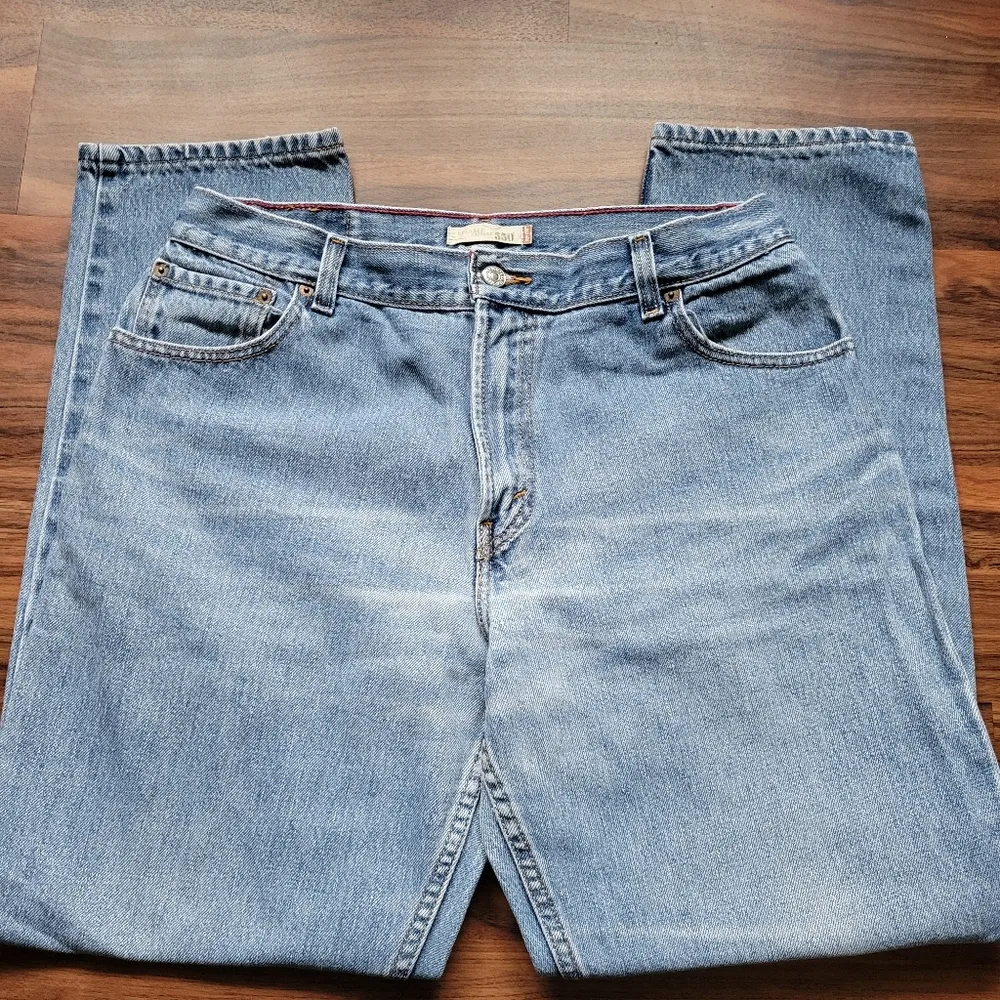 Levis y2k 550 relaxed tapered leg jeans size 14 - Image 5