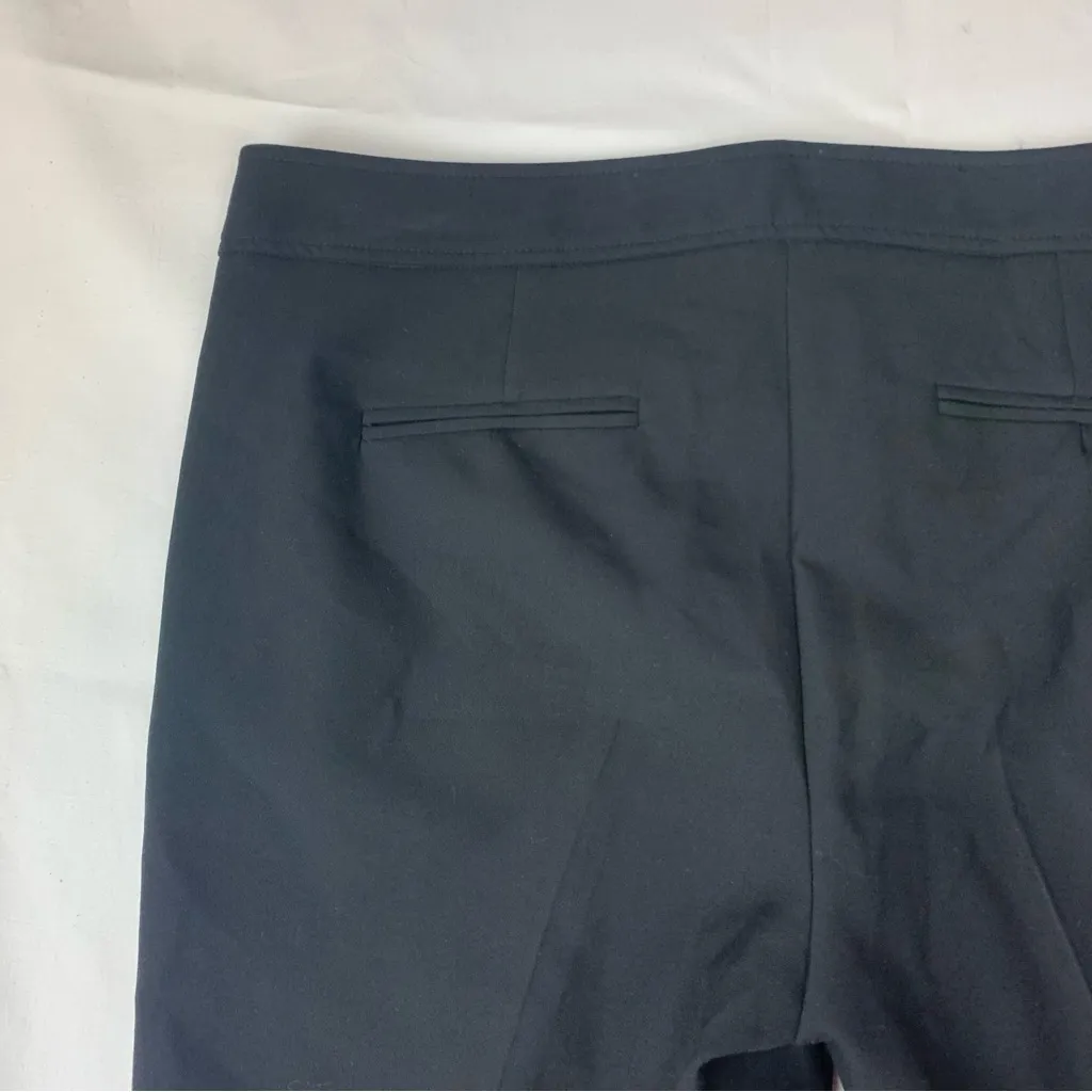 Trina Turk size 14 Black cropped gem lined trouser pants rhinestones new - Image 13