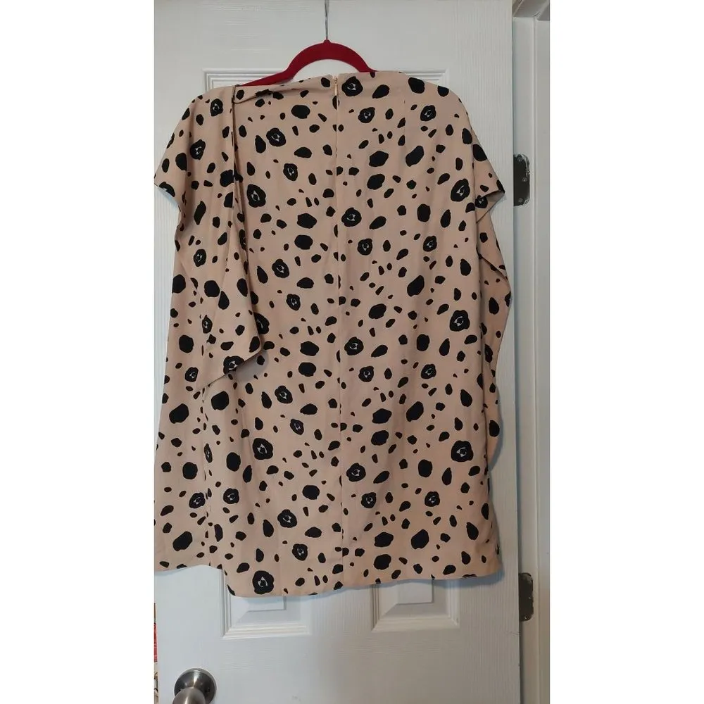 Phoenix & Feather (SilkFred) 10 Tan Leopard Print Skirt - Image 5