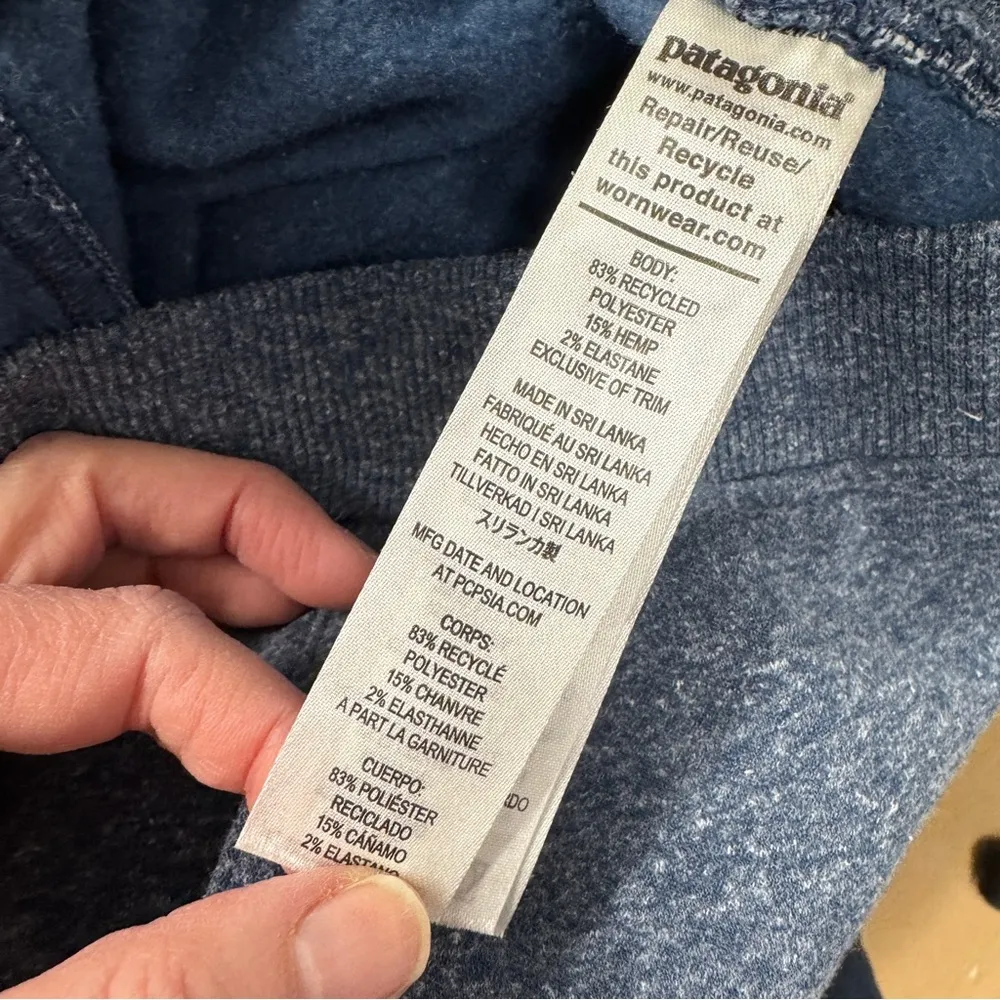 Patagonia Blue Cargo Jogger Sweatpants Womens M Casual Gorpcore Athletic Lounge - Image 8