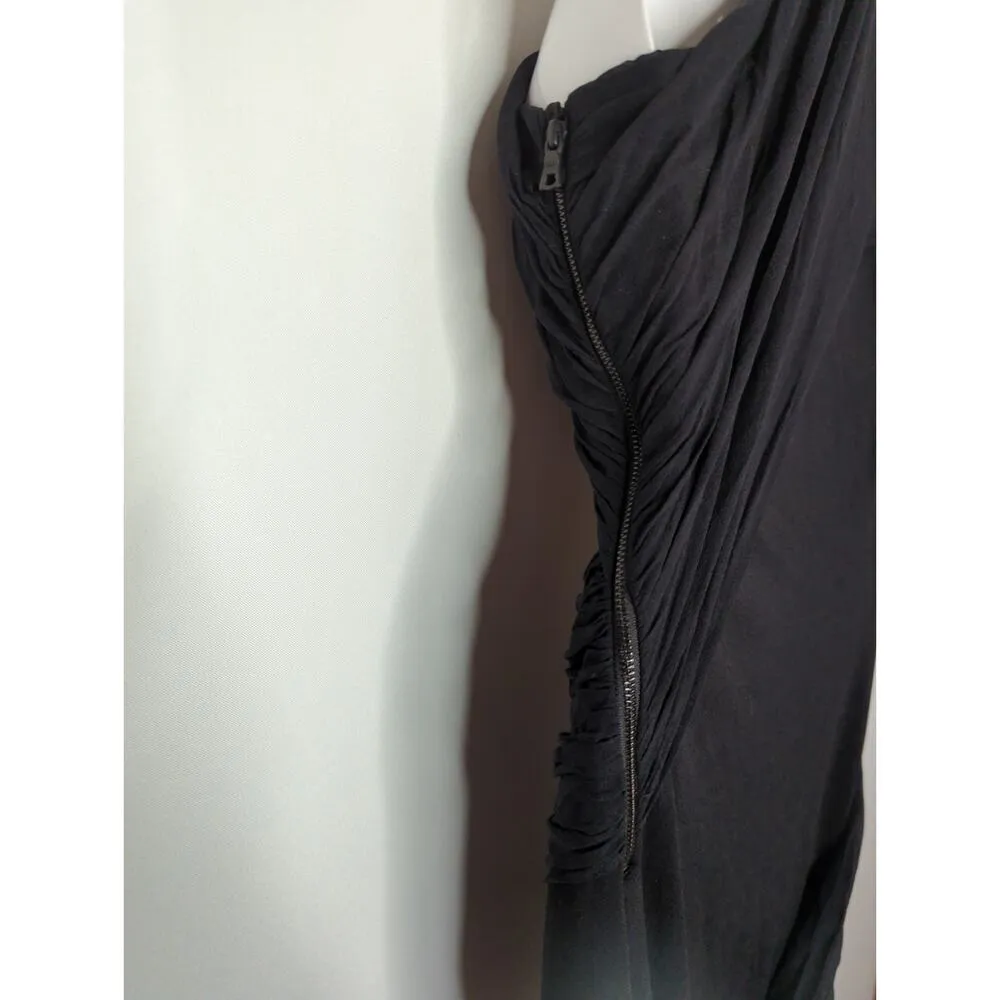 Alice‎ + Olivia Cici One Shoulder Goddess Dress Black Cocktail Mini Bodycon XS - Image 8