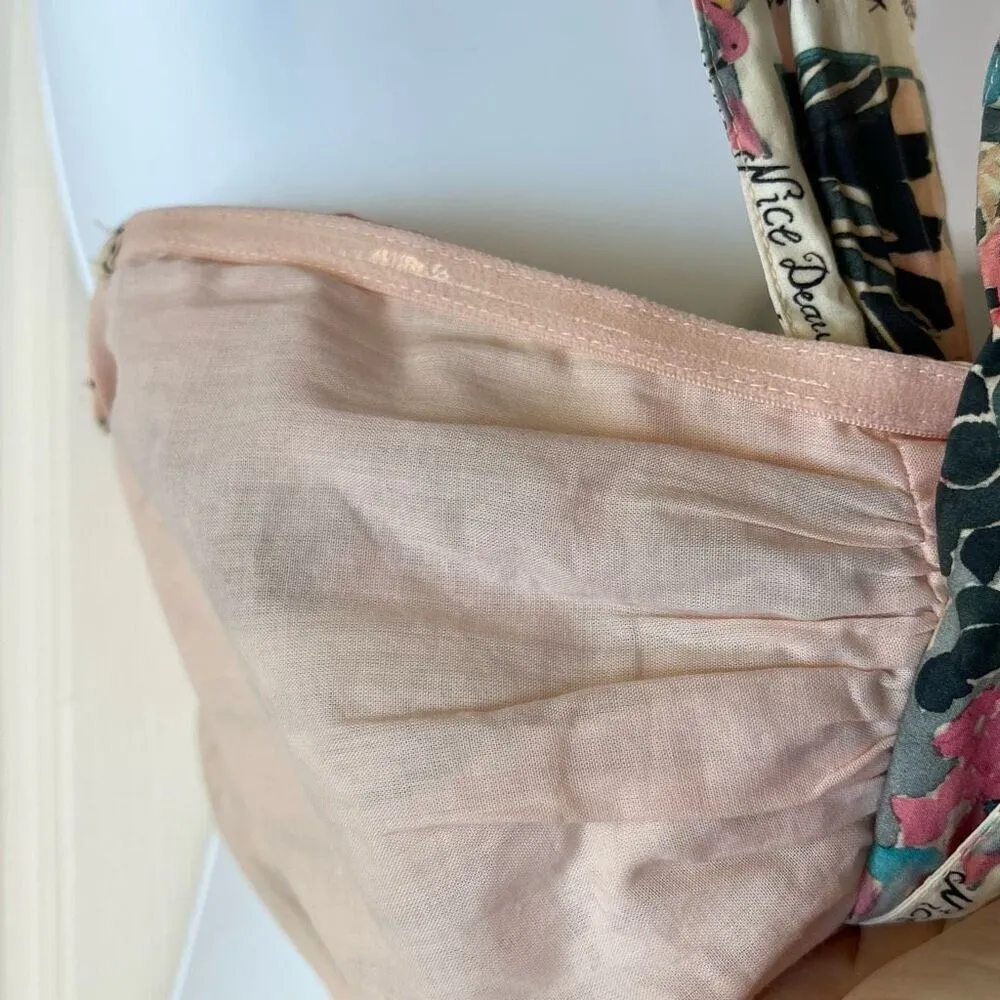 H&M Woven Short Strapless Bandeau Tie Top - 4 - Image 5