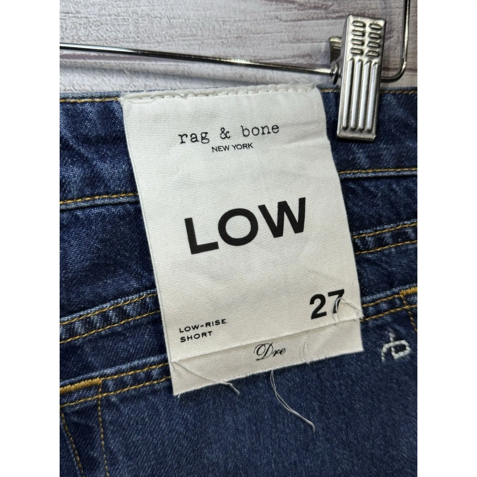Rag & Bone Dre Low Rise 3.5" Short Cambria Women's Size 27 New With Tags - Image 6