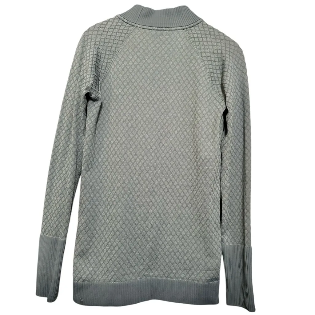 Lululemon Women’s Size 8 Slate Blue Gray Rest Less Half Zip Pullover Top - Image 5