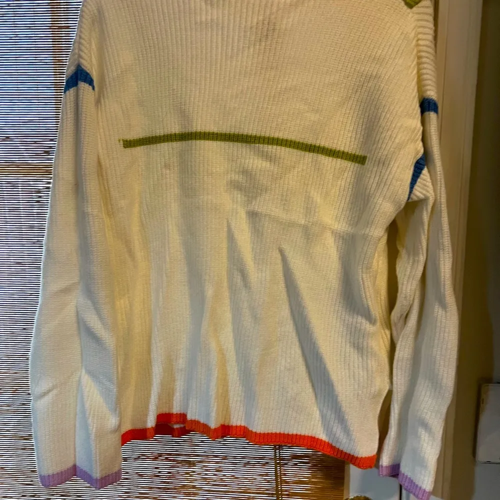 1/4 Zip Sweater White Size M - Image 2