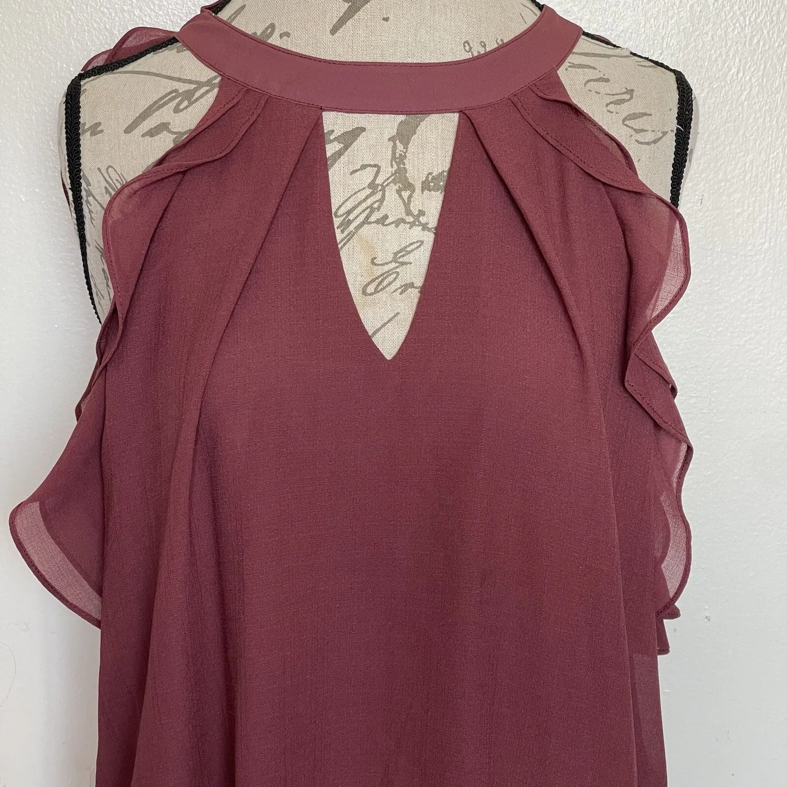 Rue21 Blouse Sz Large Cold Shoulder  Bohemian Boho Y2k Festival Gypsy Hipster - Image 6