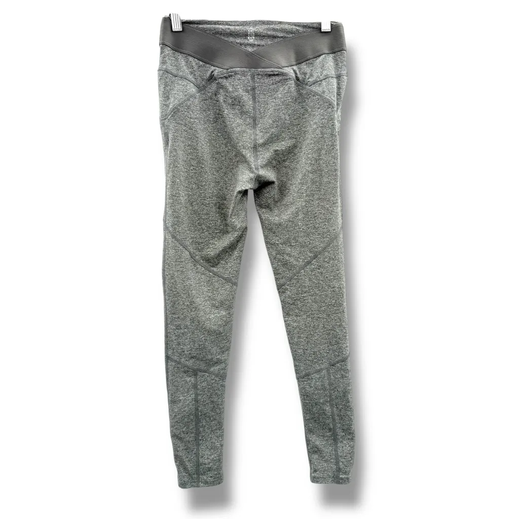 Free People Movement Crossover Heather Gray Leggings Sz S Mid Rise Cropped‎ - Image 4