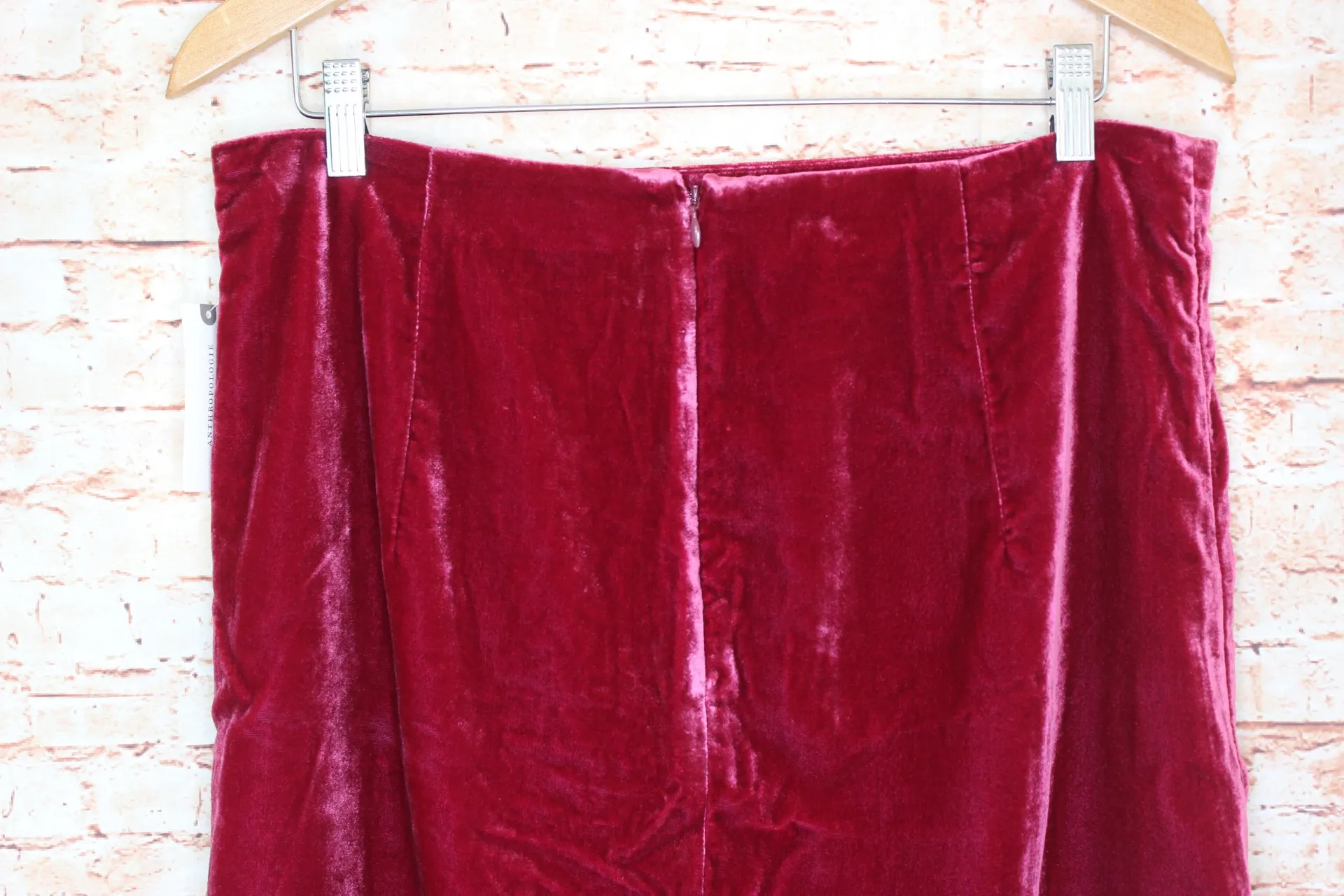 | Raspberry Montie Velvet Mini Skirt - Image 11