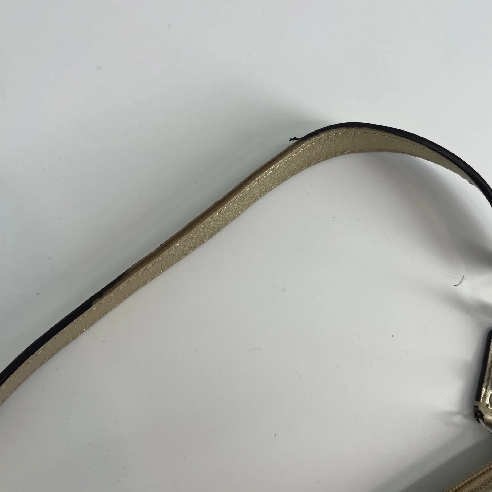 Coach Monogram Stripe Coach‎ Signature C Chelsea Heritage Gold Shoulder Bag - Image 8