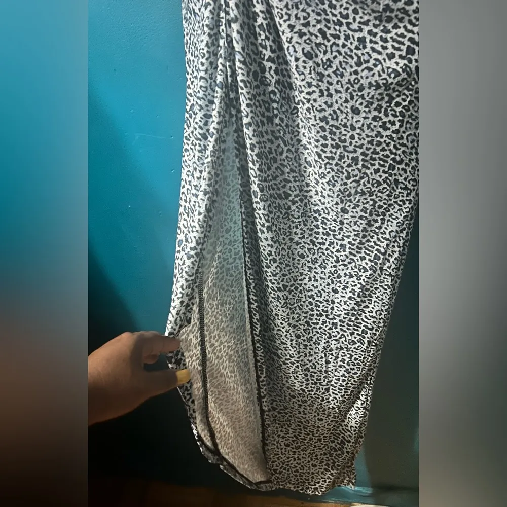 🐆 SHEIN SXY Leopard Print Twisted Waist Maxi Skirt - Image 4