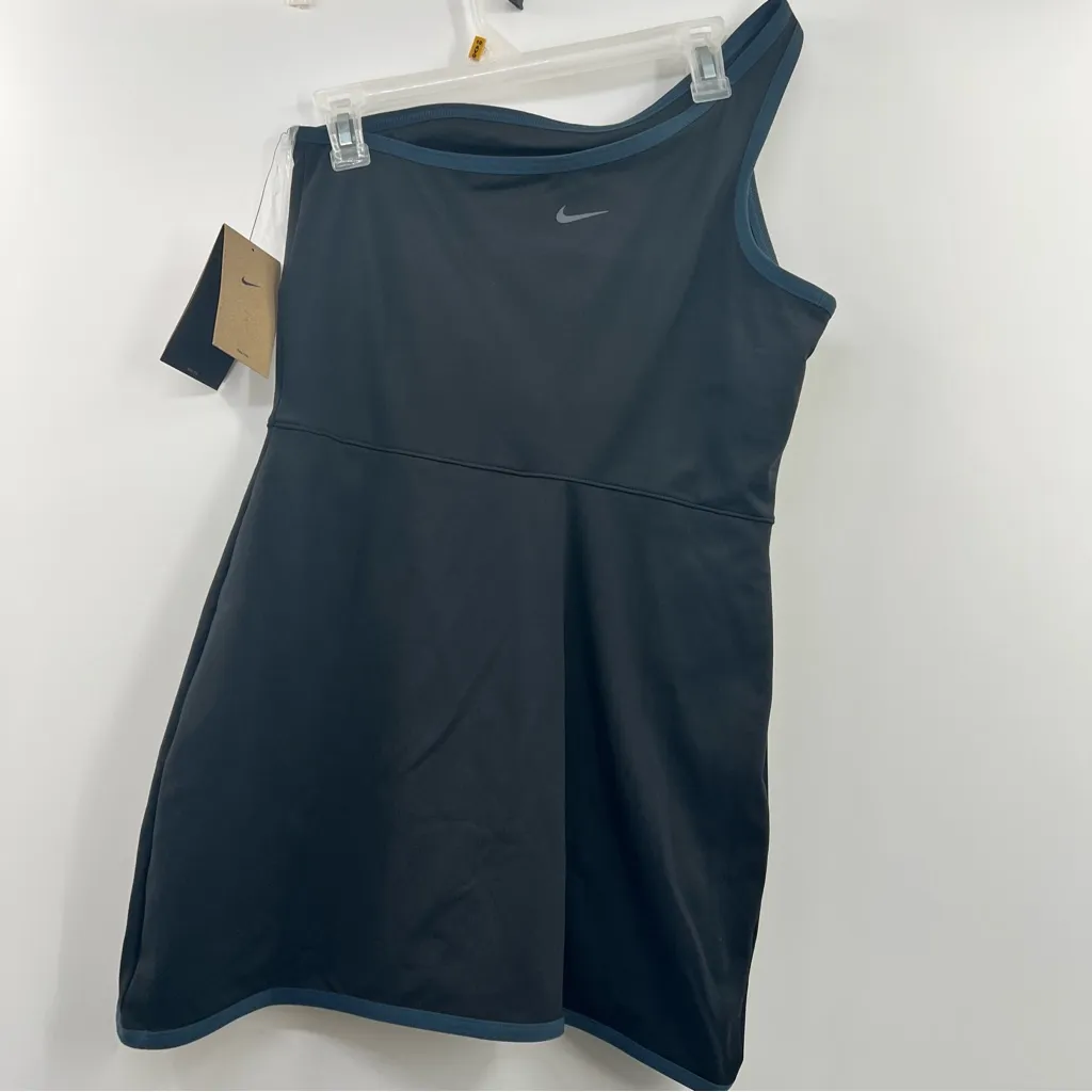 Nike One Women's Dri-FIT Dress size L Large NWT Black one shoulder - Image 4