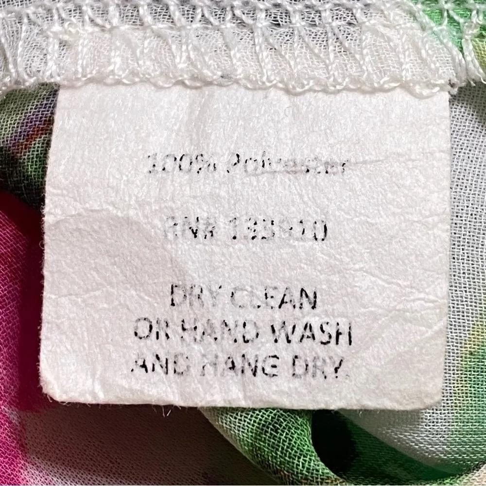 Show Me Your Mumu Tropical Floral Ruffle Strapless Off Shoulder Top Small - Image 5