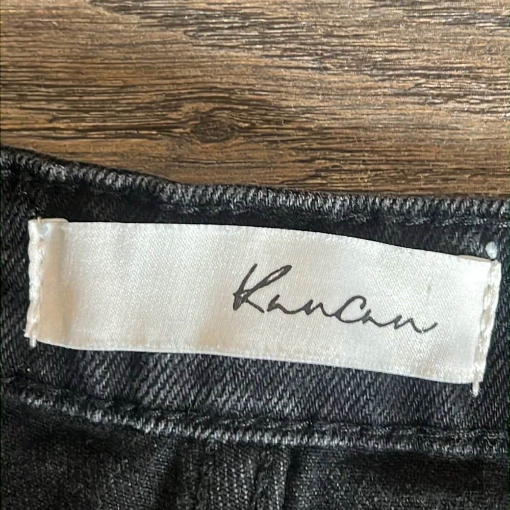 KanCan Black Distressed Women’s Jean Shorts Large - Image 5