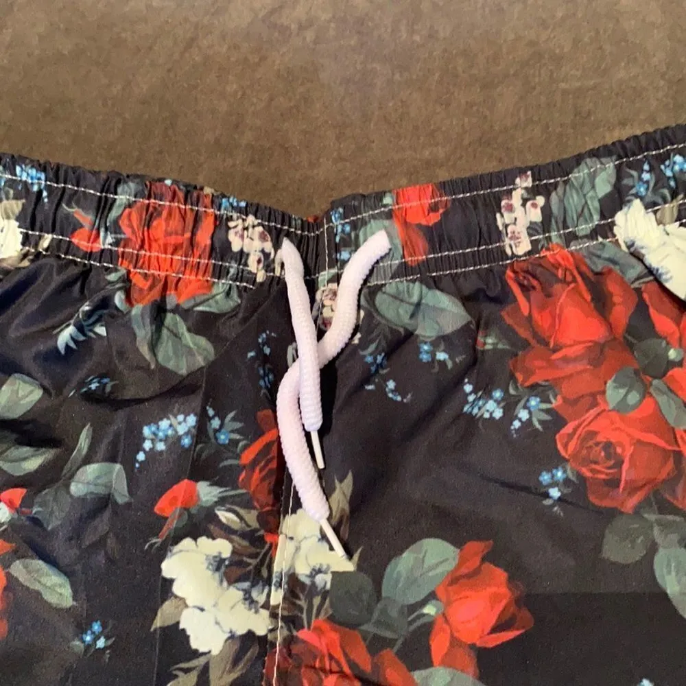 Women’s Casual Swim Shorts Quick Dry with Floral Print Size M NWOT **Flaw Size M - Image 3