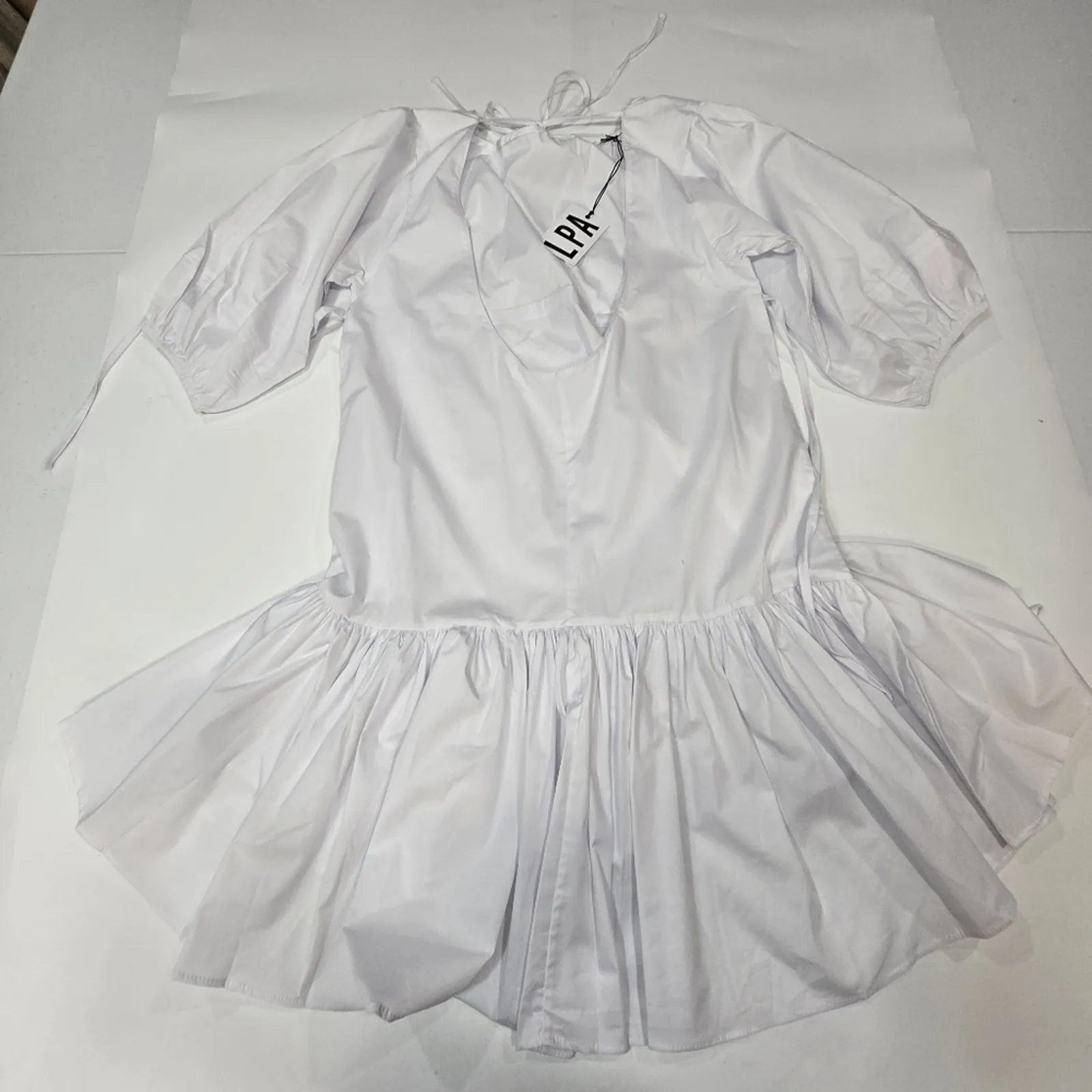 LPA Lani Dress in White Small - Image 13